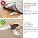 Rug Gripper 8 Pack-with Hard Plastic Layer Rug Grippers-3 Layer Design Carpet Gripper - Carpet Tape - Anti Curling Carpet Pad. Keeps Your Rug in Place & Makes Corners Flat. Anti Slip Rug Pad for Rug