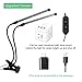 IdentikitGift Dual Head LED Plant Grow Light 18 W 2 Dimmable Levels Grow Lamp Bulbswith Adjustable Flexible 360 Degree Gooseneck for Indoor Plants Hydroponics Greenhouse Gardening[2017 NEW upgrade]