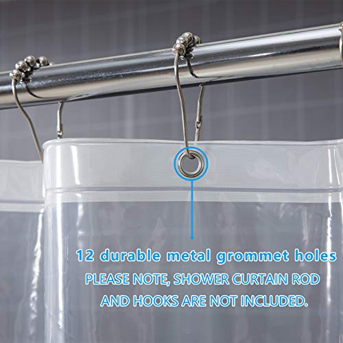 AmazerBath Shower Liner, Clear Plastic Extra Long Shower Curtain Liners