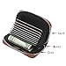 Credit Card Wallet,YOUNA RFID Blocking Genuine Leather Credit Card Holder for Women Coffee