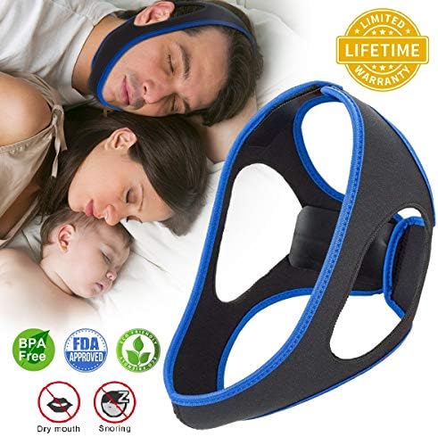 Anti Snoring Chin Straps,Ajustable Stop Snoring Solution Snore Reduction Sleep Aids,Anti Snoring Devices Snore Stopper Chin Straps for Men Women Snoring Sleeping Mouth Breathers