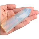 Acxico 1Pcs 90-100mm Opalite Quartz Obelisk Quartz Crystal Wand Point Reiki Healing