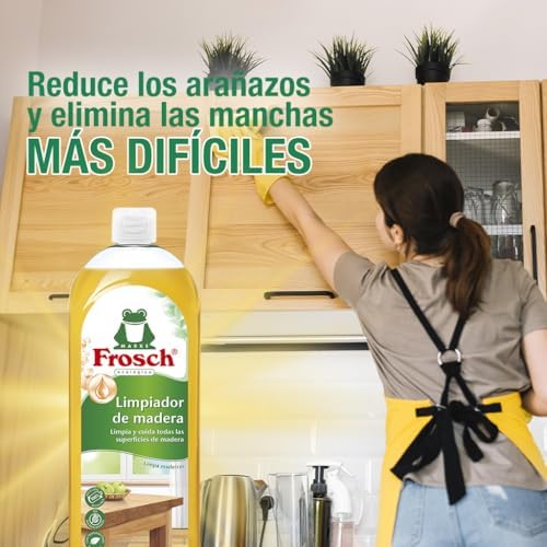 Limpiador de Madera Pack 8x750ml Spray - Limpieza y Mantenimiento Suelos y Superficies Madera - Fórmula Pino y Naranja - Elimina Manchas Difíciles