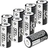 Rechargeable CR123A Batteries Rechargeable Arlo Batteries RCR123A 750mAh 3.7V Tinyfish Rechargeable for Arlo (VMC3030/3200/3330/3430/3530) Security Cameras (8PCS Batteries Only)