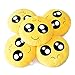 Hughapy 33cm Emoji Smiley Emoticon Yellow Round Cushion Pillow Stuffed Plush Soft Toy, 003