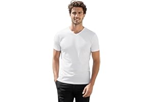 H2H Mens Casual Slim Fit Short Sleeve T-Shirts Soft Lightweight V-Neck/Crew-Neck Size XS to 3XL