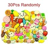 LEMO 30PCS Random Soft Kawaii Panda Bread Mini Donuts Phone Straps Charms Gifts TO380