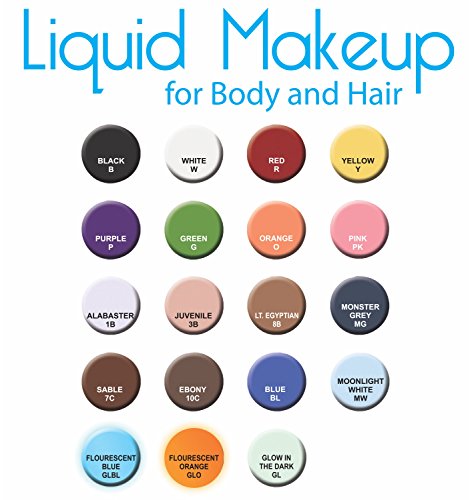 Mehron Liquid Face Paints - Day Glow Orange GLO (4.5 oz)