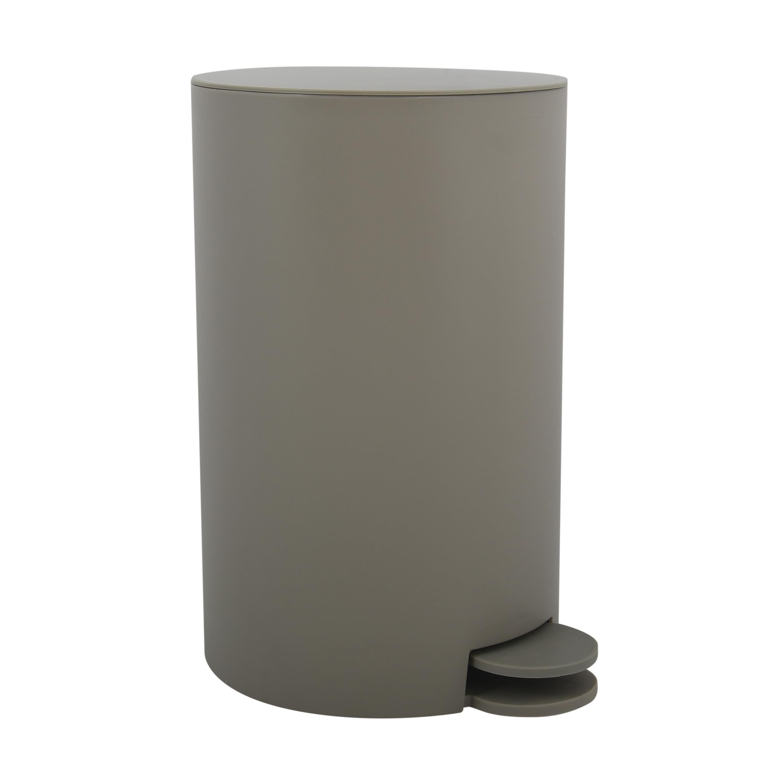 MSV Osaki Pedal Bin, Grey/Brown, 3 Litre