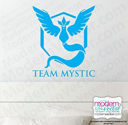 Pokemon Go Inspired Team Mystic Vinyl Wall Decal Sticker