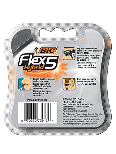 BIC Flex5 Hybrid Disposable Razor Refills