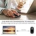 Rechargeable Wireless Mouse, 2.4GHz Slim Silent Click Wireless Optical Mouse, Best Long Range Wireless Mouse for Laptop & PC, Compatible with Mac, MacBook Pro & MacBook Air etc,by AODOOR (Black)