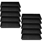 Bootstrap Farmer 1020 Trays - Extra Strength No Holes, 10 Pack, for Propagation Seed Starter, Plant Germination, Seedling Flat, Fodder, Microgreens