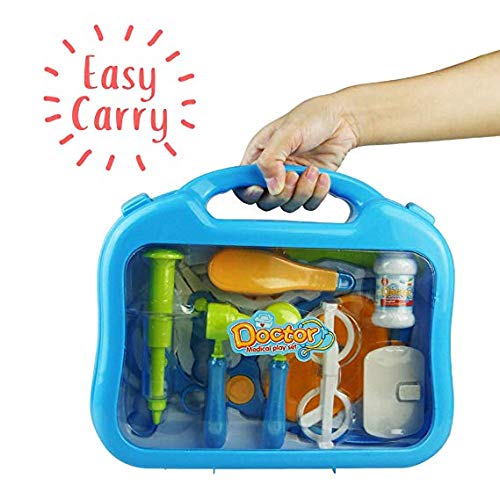 Medical Doctor Set Doctor Kit Medical Case Role Play Sets with 10 PCS Accessaries Boys Doctor Set for 3 4 5 Years