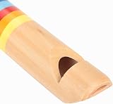 Dilwe Wooden Whistle Fipple Piccolo Kids Toy Push Pull Wood Flute Musical view 3