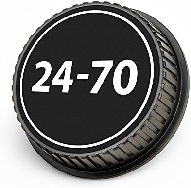 LenzBuddy Rear Lens Cap Covers for Nikon Cameras with Focal Length Identifier (24-70mm)