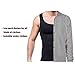 Mens Muscle Compression Tank Top, Black Compression Shirt, Medium