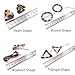 10 Pcs Acrylic Resin Hair Clips Set Minimalist Hollow Geometric Hair Pins Circle Triangle Bowknot Hair Barrettes Hair Claw Clamps Hair Styling Accessories for Women Ladies