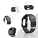 JIELIELE Charge2 Bands Protective Silicone Frame Case Band Strap Charge 2 Replacement Wristband Men Accessory Compatible Fitbit Charge 2 HR (Black)...