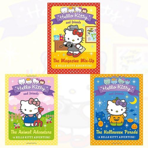 Hello Kitty and Friends Collection 3 Books Bundle (The Magazine Mix-up,The Halloween Parade,The Animal Adventure) Paperback – 2016