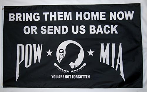 POW MIA Bring Them Home Now Or Send Us Back 3' X 5' Indoor Outdoor Military Banner