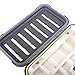 Wild Strike RCL Fly Fishing Fly Box, Ice Fishing Jig Box, Medium, Gray