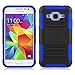 Galaxy Core Prime Case, Elegant Choise Hybrid Full Body Protective Holster Case with Kickstand + Belt Clip for Samsung Prevail LTE(Blue)