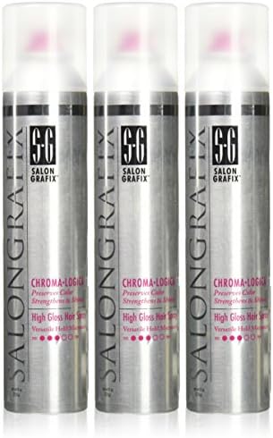 Salon Grafix Chroma Logica High Gloss Hair Spray 8 oz (3 pack)