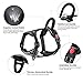 Petacc Dog Harness NO-Pull Pet Harness Adjustable Outdoor Pet Reflective Vest Dog Walking Harness with Postpositive D-Ring Buckle for Dogs