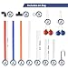 Ladder Toss Ball Game Set - Box Shaped Sturdy & Stable Base – 6 Toss Bolos with Thick Rope – Built-in Score Tracker – Ideal for Indoor/Outdoor Game - With Backpack Bag – Easy Setup – 2-4 Player