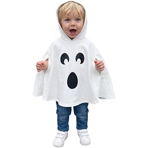 Toddler Baby Ghost Costume Cute Hooded Cape Halloween Costumes | Toddler Baby Ghost Costume White Ghost Cloak Cute Hooded Cap