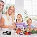 Kitchen Knife Sharpener - Chef Knife Sharpening for Straight Blade and Serrated knives, Multifunction 2-stage Manual Knife Sharpener with Diomand Abrasives, Sharp and Safe