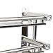 PNBB Stainless Steel Double Towel Bar 24 inch wih 5 Hooks,Bathroom Shelves，Towel Holders Bath,Towel Rack,Bathroom Shelves (40cm)