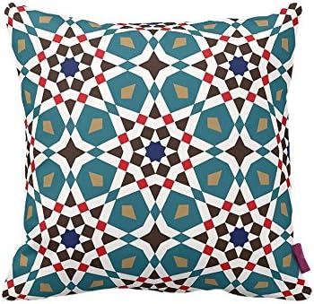 Decorative Turkish iznik Tile Cini Designs Home Decor Double Side Design Throw Pillow Case Cushion Covers Square 18"x18" BC323