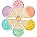 Partybus Ice Cream Party Plates Serves 24, 10'' Disposable Paper Plates, Cute Sundae Party Supplies for Kids Boys Girls Toddlers, Birthday Baby Shower Decorations