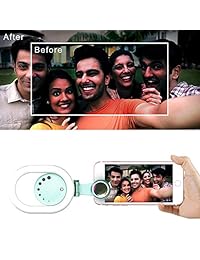 Selfie Ring Light Lente de teléfono   Luxsure 135 ° Kit de iluminación de cámara giratoria con lente gran angular Lente macro, 3 modos, iPhone compatible Xs   X   MAX La mayoría de los teléfonos inteligentes de Samsung