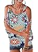 Floral Cold Shoulder Tops for Women Summer Short Sleeve Loose Fit Pullover Casual T-Shirt