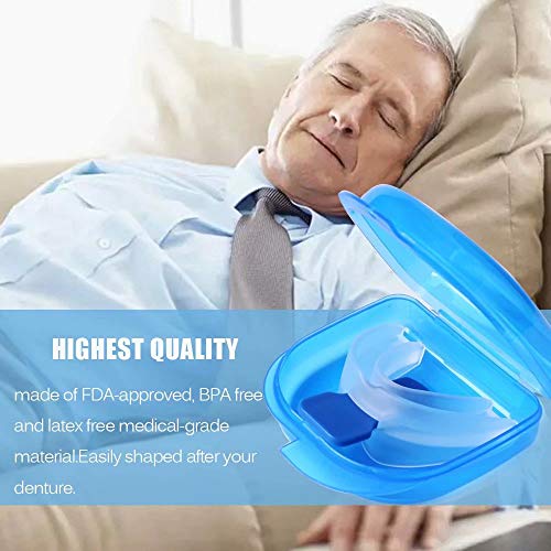 WesGen 2 Pack Mouth Guards for Teeth Grinding, 2019 Upgraded Aid Snore Reducing for Natural and Comfortable Sleep - Thumbnail 3
