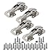 TamBee 90 Degree Cabinet Door Hinges Kitchen Concealed Hinges Cupboard Door Spring Buffer Hinges - No Slot Required 4-Pack