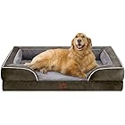 Comfort Expression XL Dog Bed for Extra Large Dogs, Waterproof Orthopedic Foam Dog Beds with Bolster, Washable Dog Bed Sofa P
