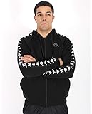 Kappa Arit Authentic Zip Front Hoodie Black/Grey - Various Sizes
