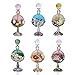 YUFENG Clear Vintage Rose Perfume Bottle Jeweled Crystal Empty Refillable Wedding Decor Bottle