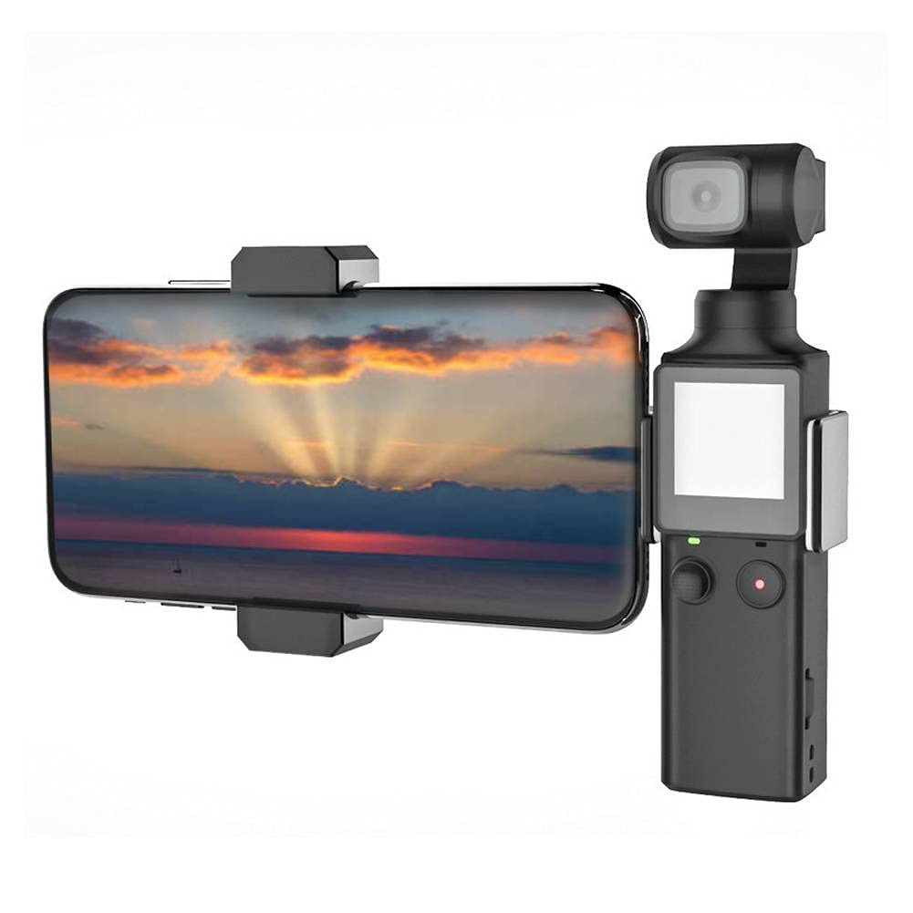 Mini Phone Tripod Stabilizer Grip with LED Light 6000K, Phone Tripod Cell Phone Mount Holder Table Tripod Video Light for FIMI PALM Handheld Ballhead Camera