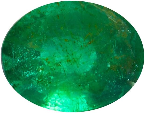 Green Natural Zambian Emerald Gemstone| 7.50 x 6 x 4.50 mm Oval Faceted Loose Cut Stone |1.10 Carat |Jewelry making| Panna |Certified Gem|Ring Size Gemstone|AAA Quality|Healing May Birthstone