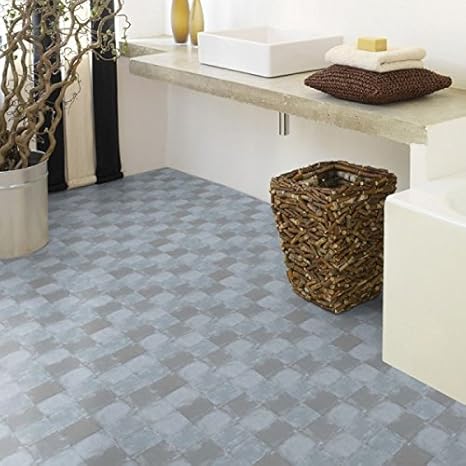 Gerflor selbstklebende Vinyl-Fliesen - Design Square Clear 0629 Vinyl Fußbodenbelag 5m² pro Paket Vinylboden, Klebefliese, Vi