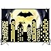 Funnytree 7x5ft Superhero Theme Birthday Party Backdrop for Photography Bat Night Buildings Cityscape Baby Boy Background Super Hero 1st First Event Banner Cake Table Decoration Photo Booth Props