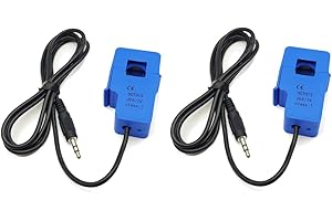 SazkJere 2Pcs SCT-013-000 30A 1V Non-invasive Split Core Current Transformer Sensor SCT013