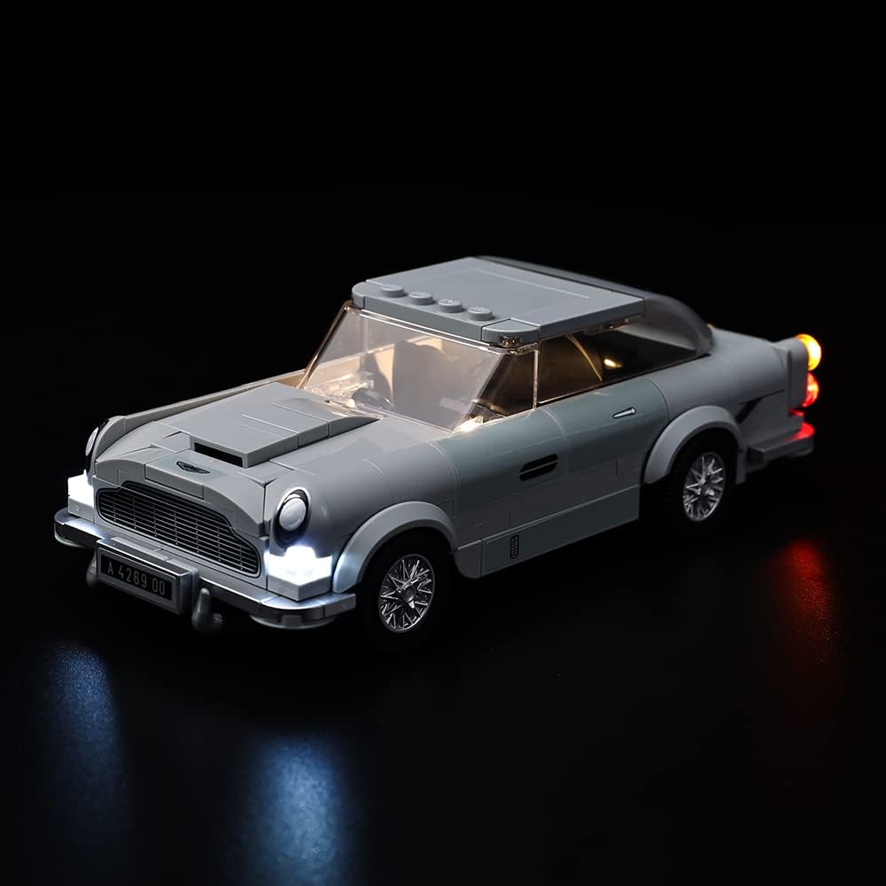 Kyglaring LED Lighting Kit Compatible with Lego Speed Champions 007 Aston Martin DB5 James Bond 76911 Building Blocks, Lighting Accessories for Lego 76911 Model Set (Not Include Models)