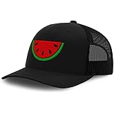 Custom Mesh Cap Hat Embroidered Watermelon Style B Embroidery Trucker Hats for Men & Women Cotton