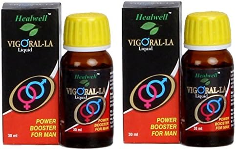 HealwelVIGORAL-LA Sexual wellness for Men & Women, Homeopathic formula boosts libido, desire, sex drive*No side effects*Pack of 2 X 30 MLl Vigoral La 30Ml Bottle Pack Of 2